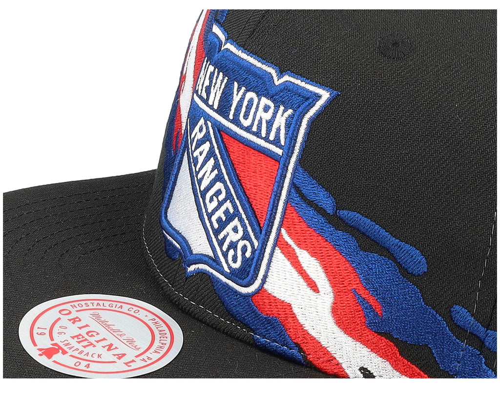 Mens Mitchell & Ness NHL VINTAGE PAINTBRUSH SNAPBACK RANGERS