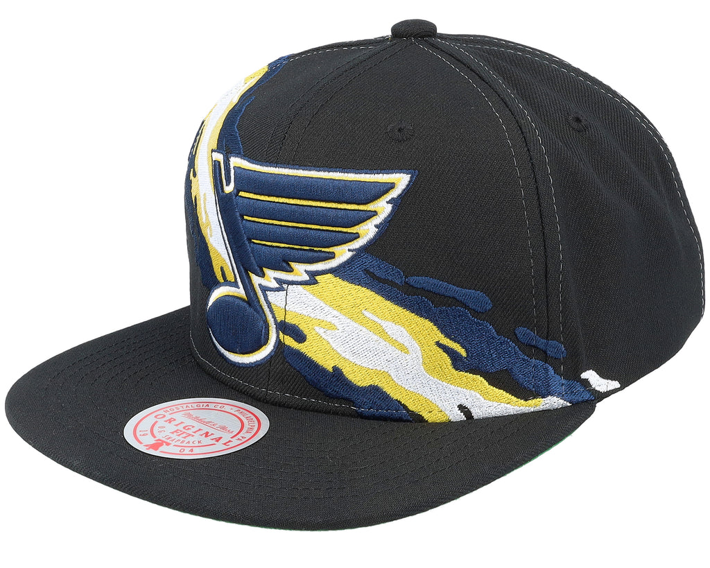 Mens Mitchell & Ness NHL VINTAGE PAINTBRUSH SNAPBACK BLUES