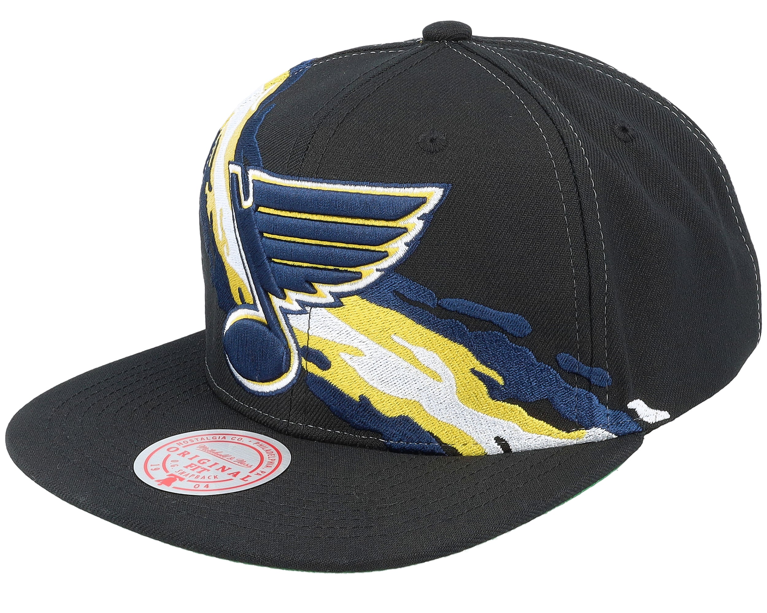 Mens Mitchell & Ness NHL VINTAGE PAINTBRUSH SNAPBACK BLUES
