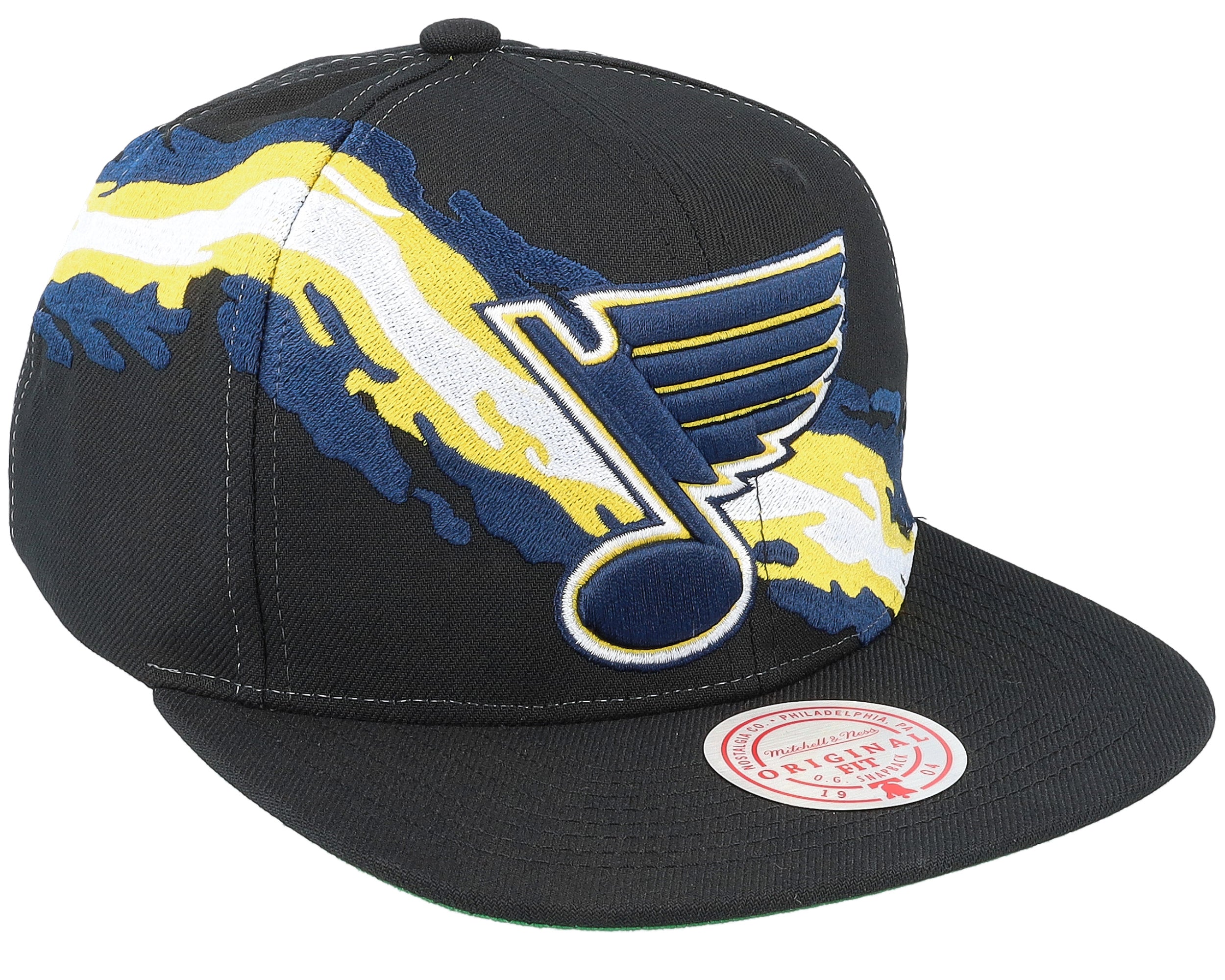 Mens Mitchell & Ness NHL VINTAGE PAINTBRUSH SNAPBACK BLUES