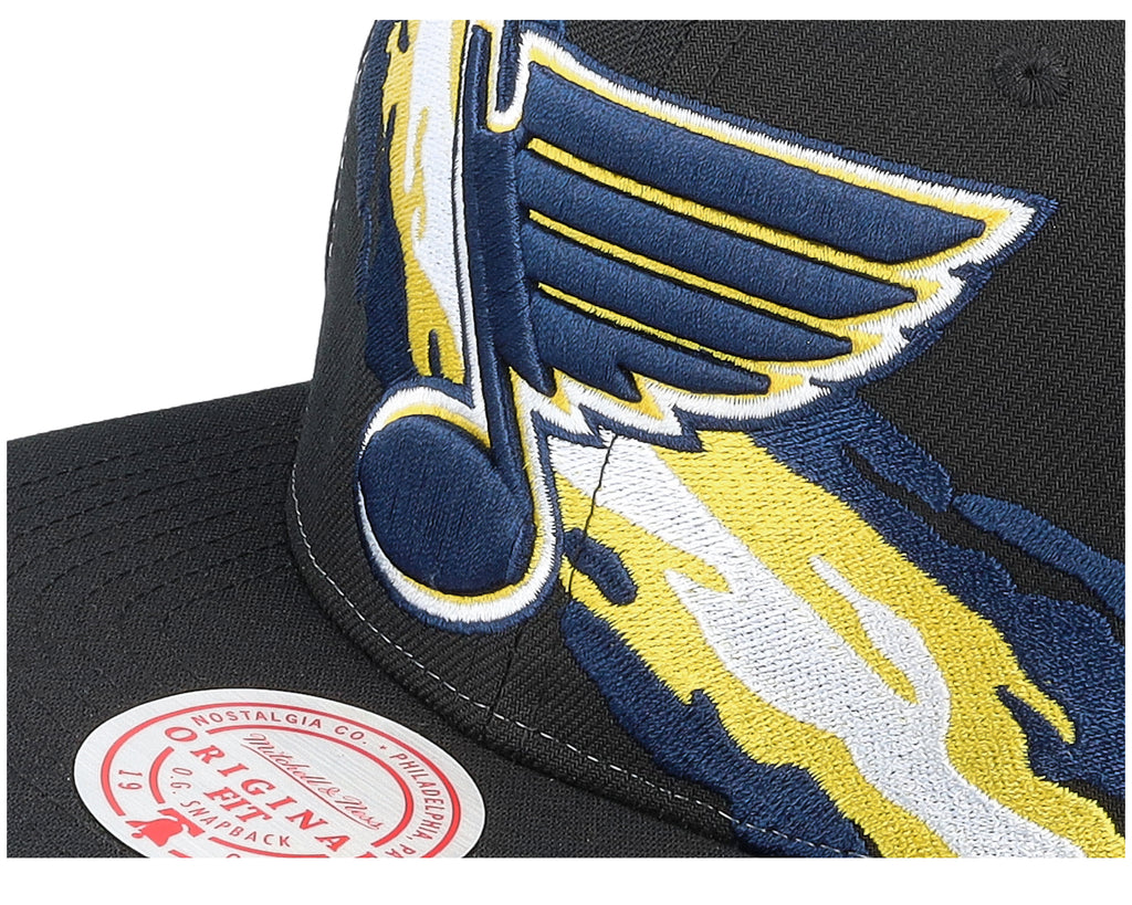 Mens Mitchell & Ness NHL VINTAGE PAINTBRUSH SNAPBACK BLUES