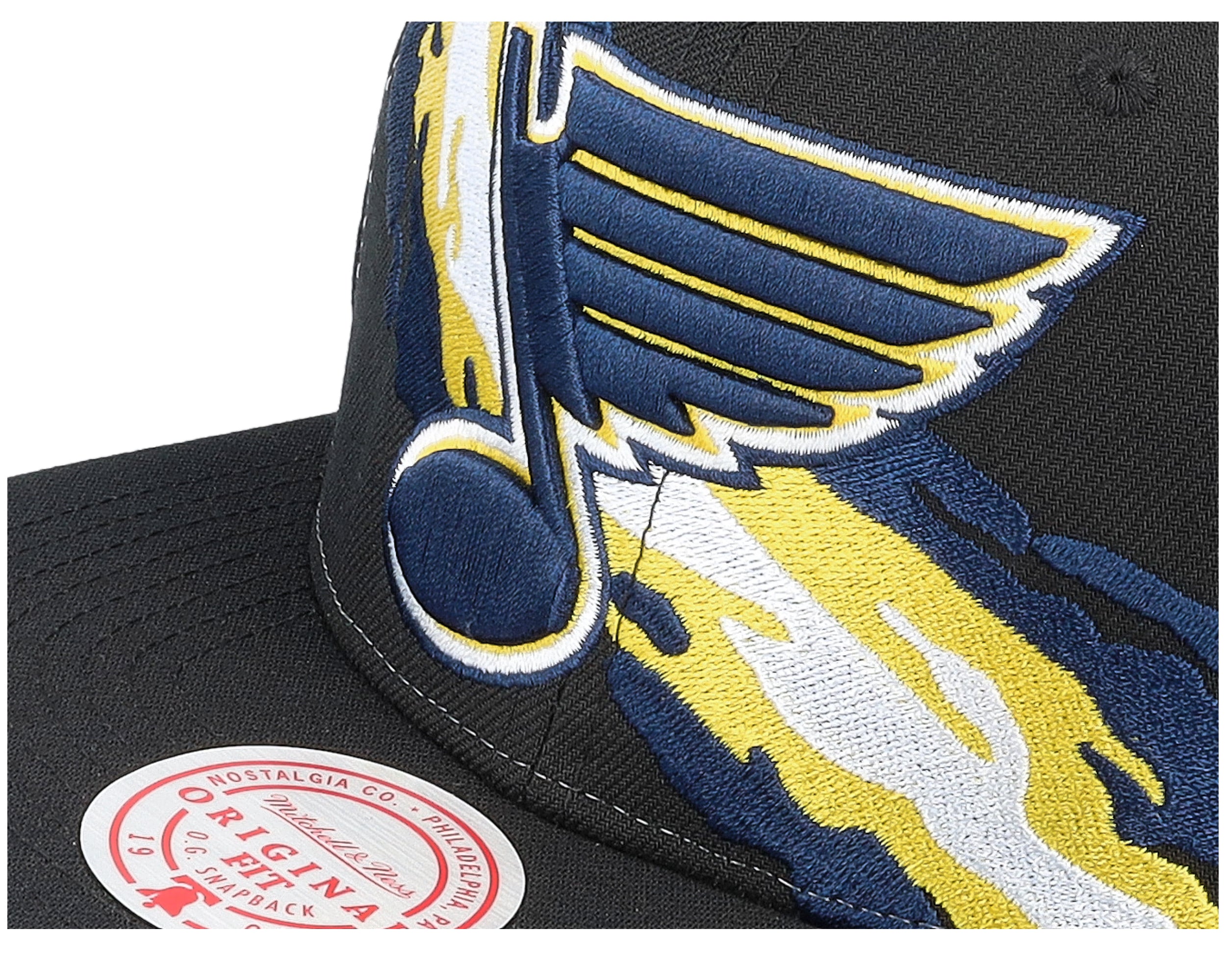 Mens Mitchell & Ness NHL VINTAGE PAINTBRUSH SNAPBACK BLUES