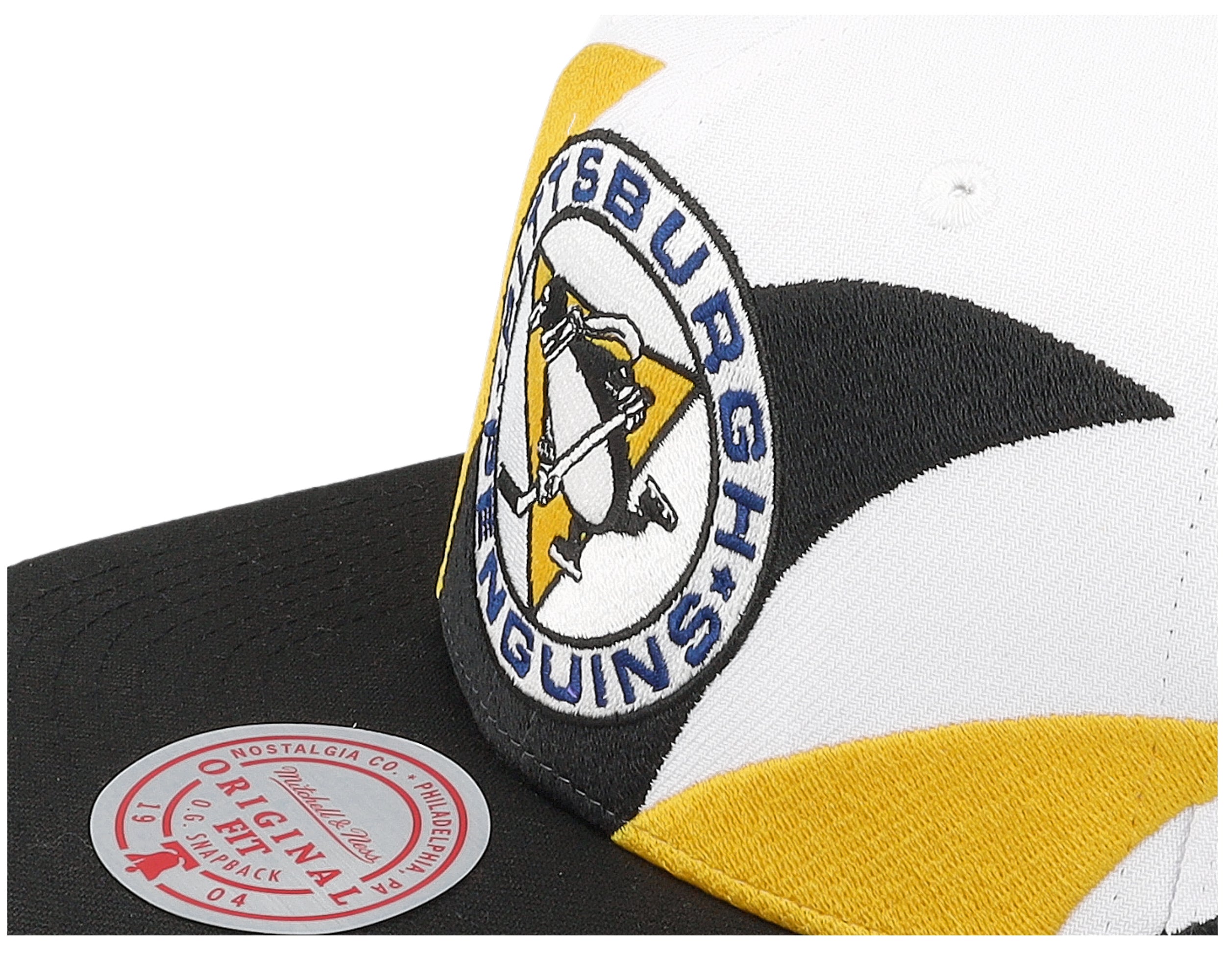 Mens Mitchell & Ness NHL VINTAGE SHARKTOOTH SNAPBACK PENGUINS