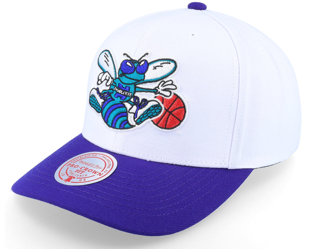 Mens Mitchell & Ness NBA TEAM 2 TONE 2.0 PRO SNAPBACK HWC HORNETS