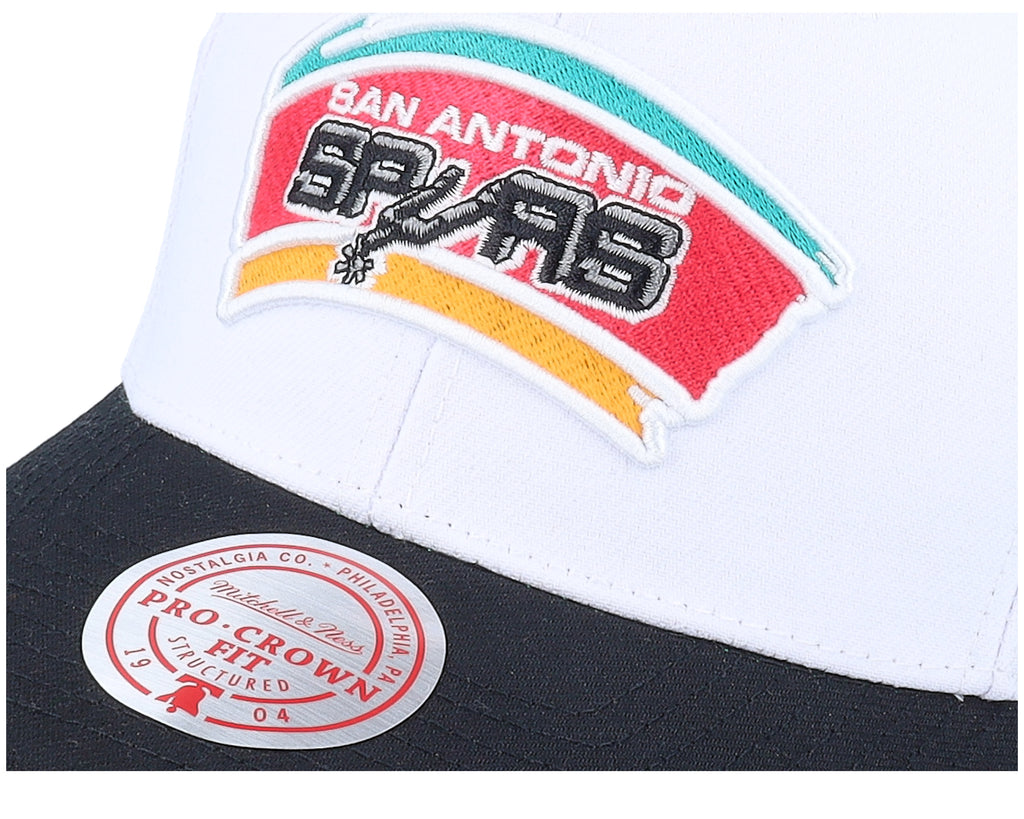MENS MITCHELL & NESS NBA TEAM 2 TONE 2.0 PRO SNAPBACK HWC SPURS