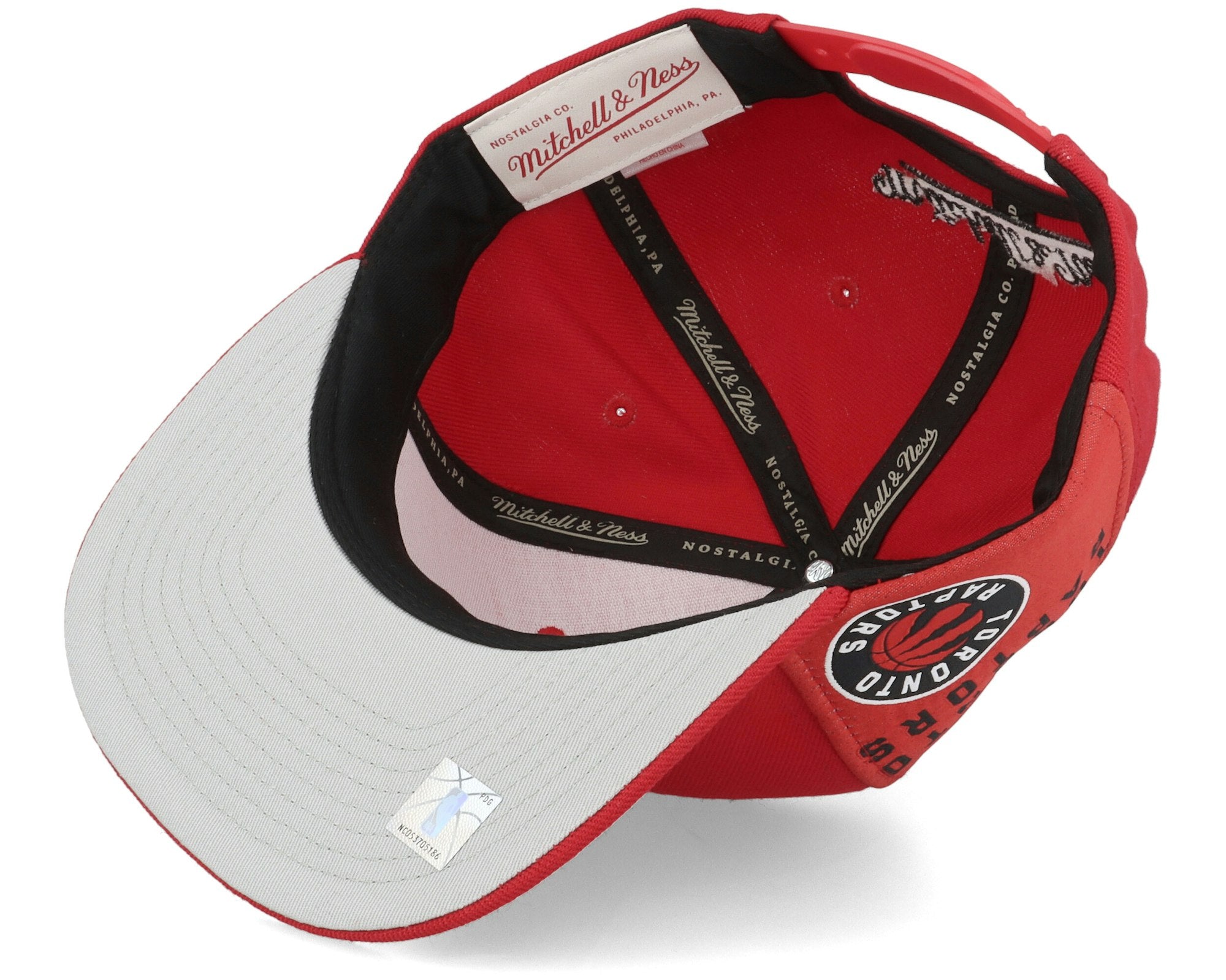 MENS MITCHELL & NESS NBA TAPESTRY SNAPBACK RAPTORS