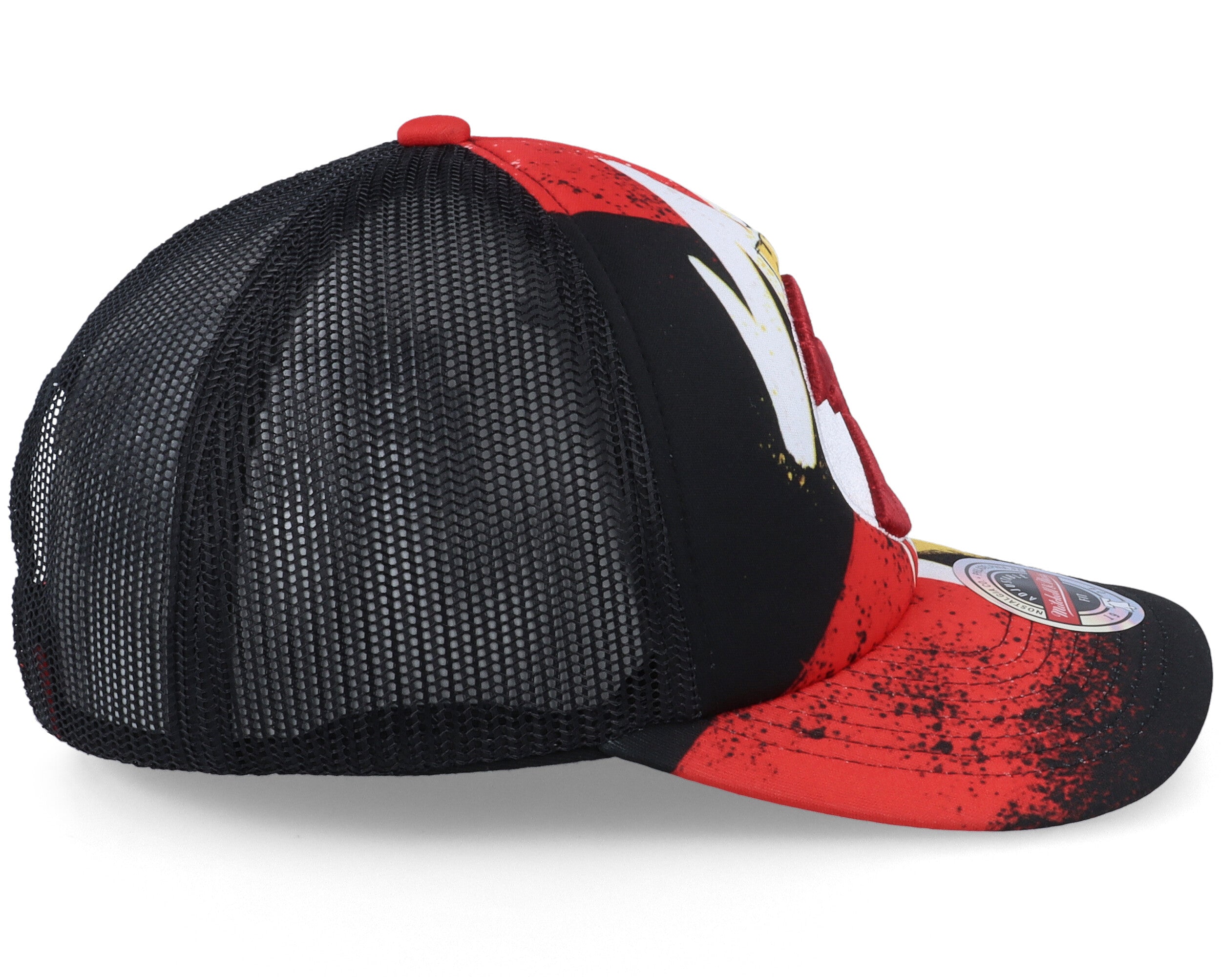 MENS MITCHELL & NESS NBA HYPER TRUCKER SNAPBACK HWC ROCKETS - BLACK