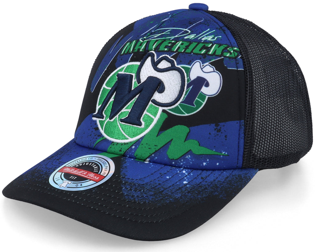 [HHSS2993-DMAYYPPPBLCK] MENS NBA DALLAS MAVERICKS HYPER TRUCKER SNAPBACK