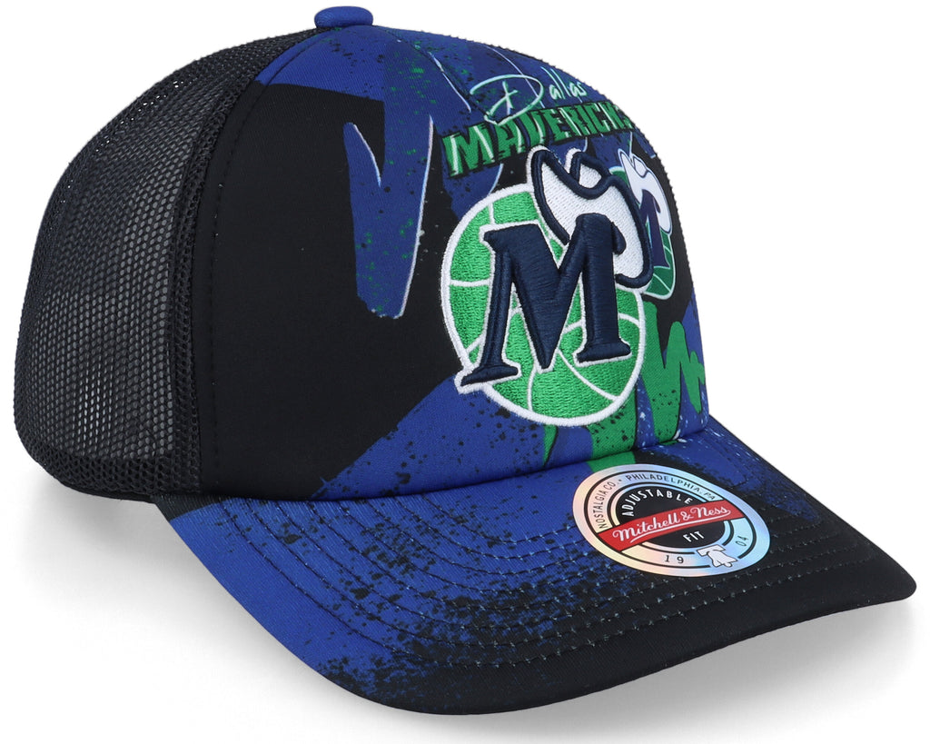 [HHSS2993-DMAYYPPPBLCK] MENS NBA DALLAS MAVERICKS HYPER TRUCKER SNAPBACK