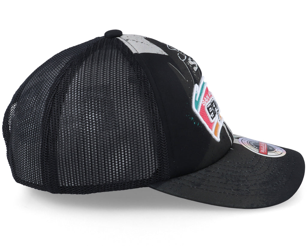 [HHSS2993-SASYYPPPBLCK] MENS NBA SAN ANTONIO SPURS HYPER TRUCKER SNAPBACK