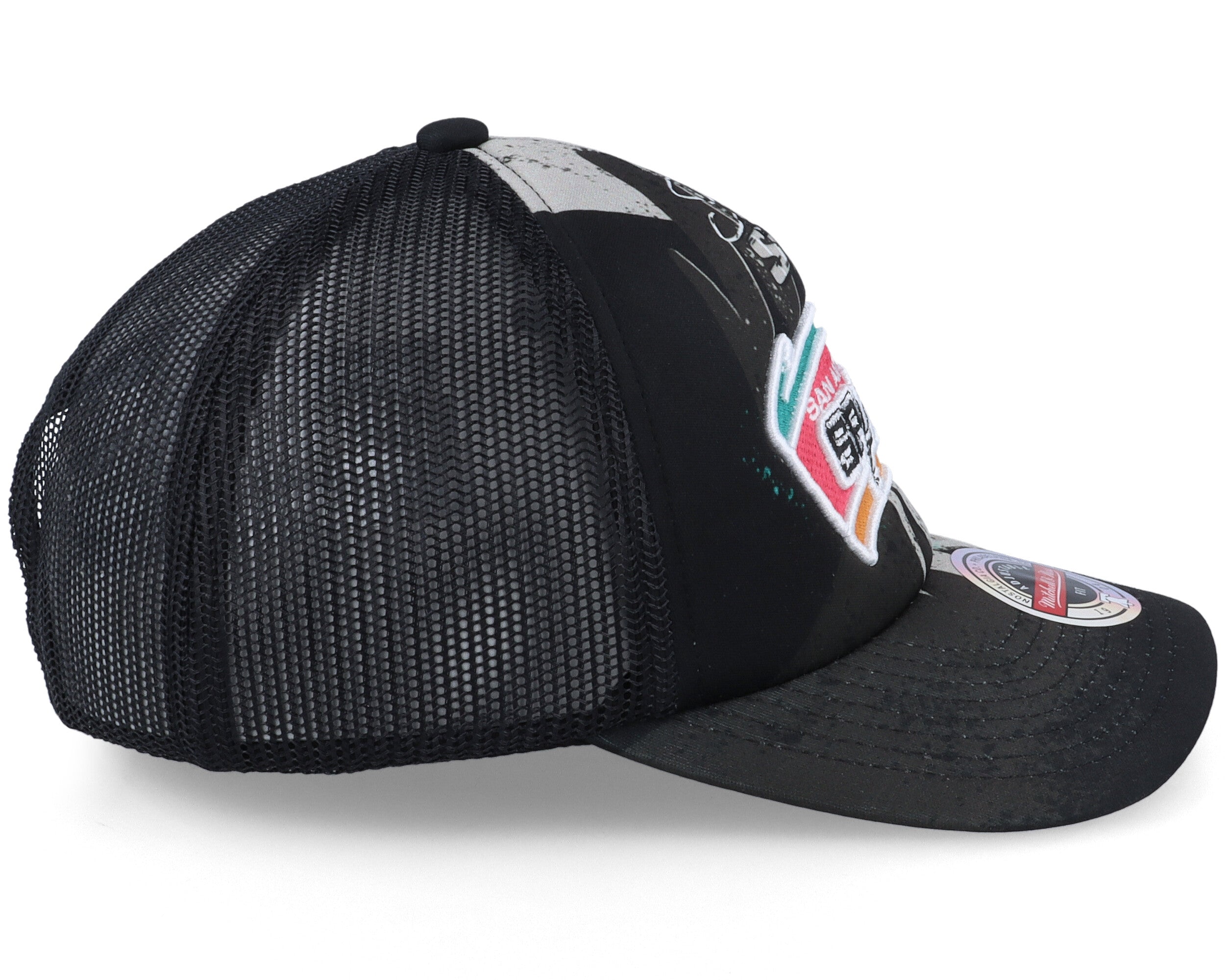 [HHSS2993-SASYYPPPBLCK] MENS NBA SAN ANTONIO SPURS HYPER TRUCKER SNAPBACK