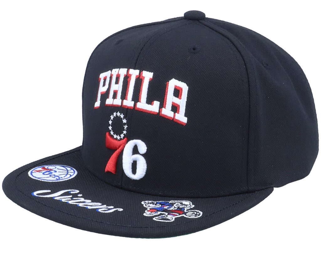 Mens Mitchell & Ness NBA FRONT LOADED SNAPBACK 76ERS