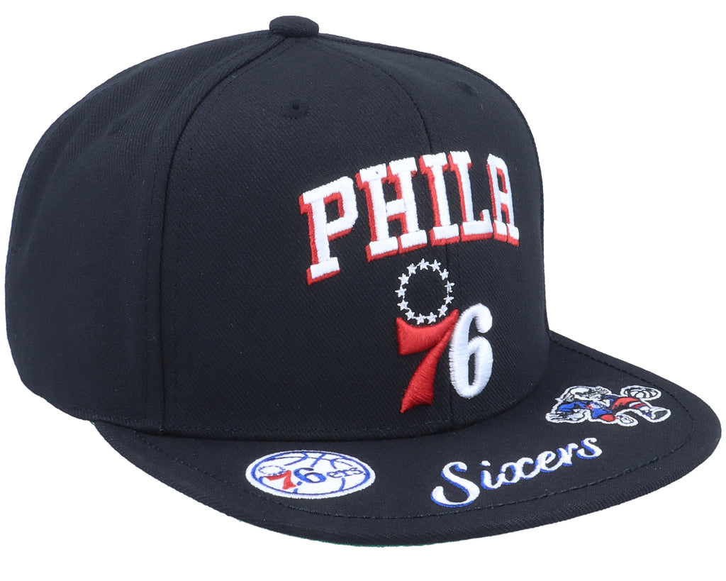 Mens Mitchell & Ness NBA FRONT LOADED SNAPBACK 76ERS