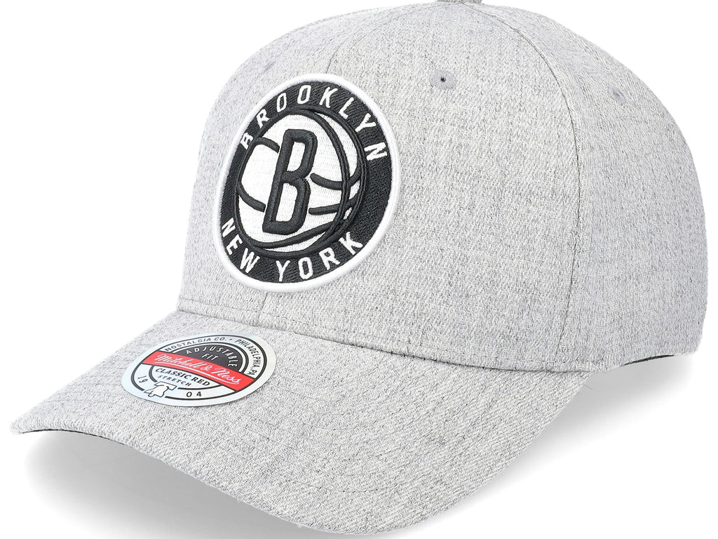 Mens MITCHELL & NESS NBA TEAM HEATHER 2.0 STRETCH SNAPBACK NETS