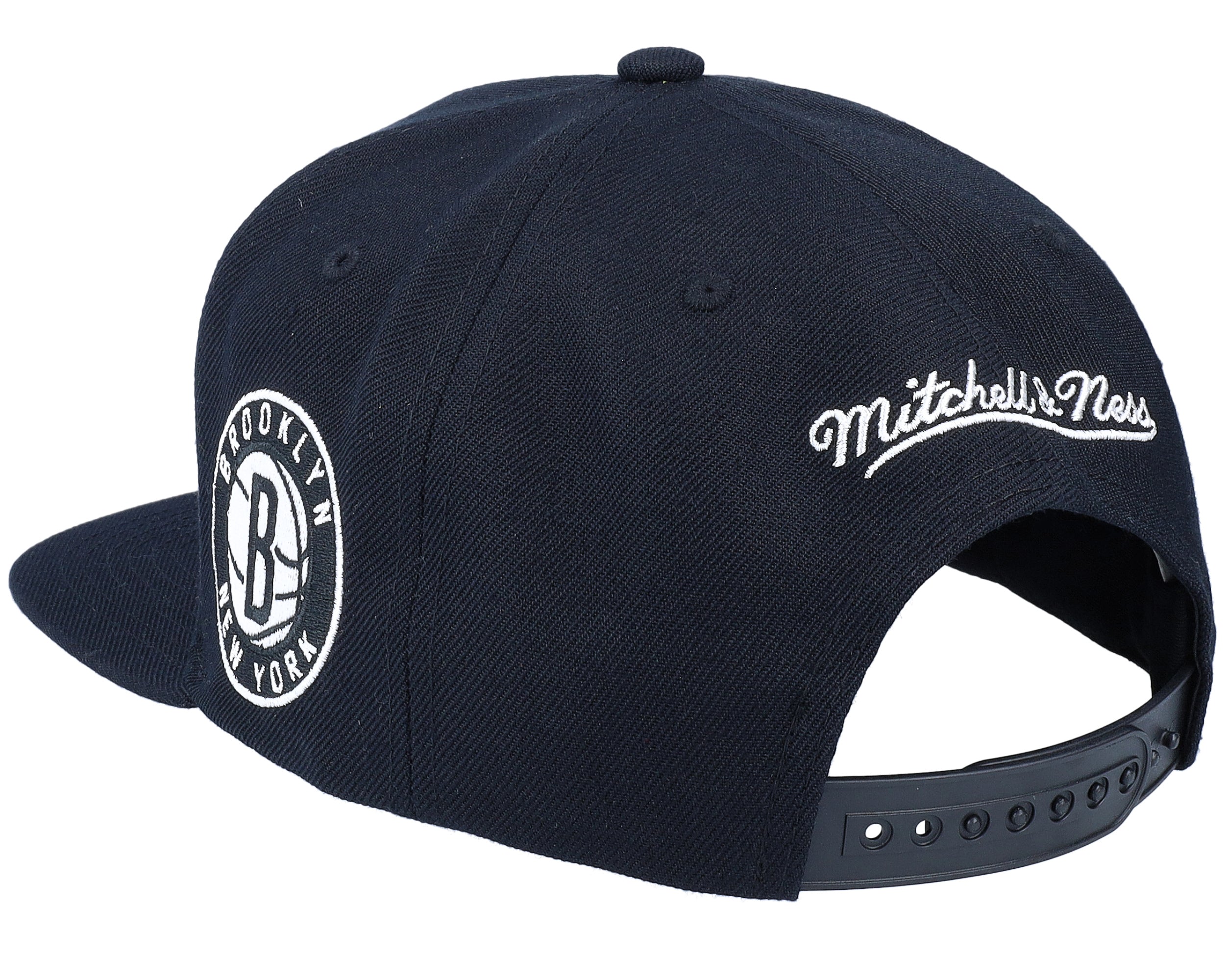 MENS MITCHELL & NESS NBA TEAM SCRIPT 2.0 SNAPBACK NETS