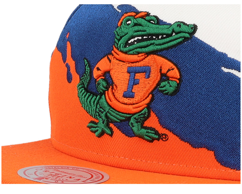 Mens Mitchell & Ness NCAA PAINTBRUSH SNAPBACK U OF FLORIDA