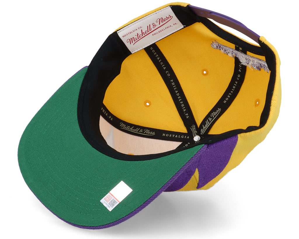 Mens Mitchell & Ness NCAA SHARKTOOTH SNAPBACK LSU