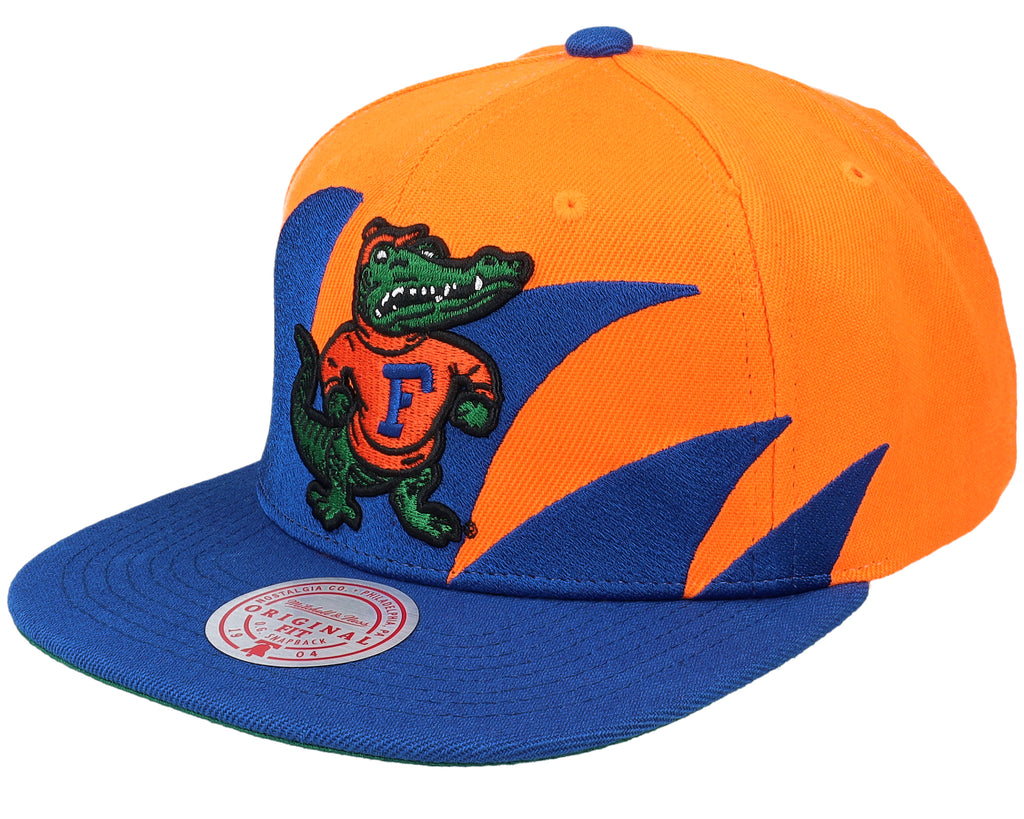Mens Mitchell & Ness NCAA SHARKTOOTH SNAPBACK U OF FLORIDA
