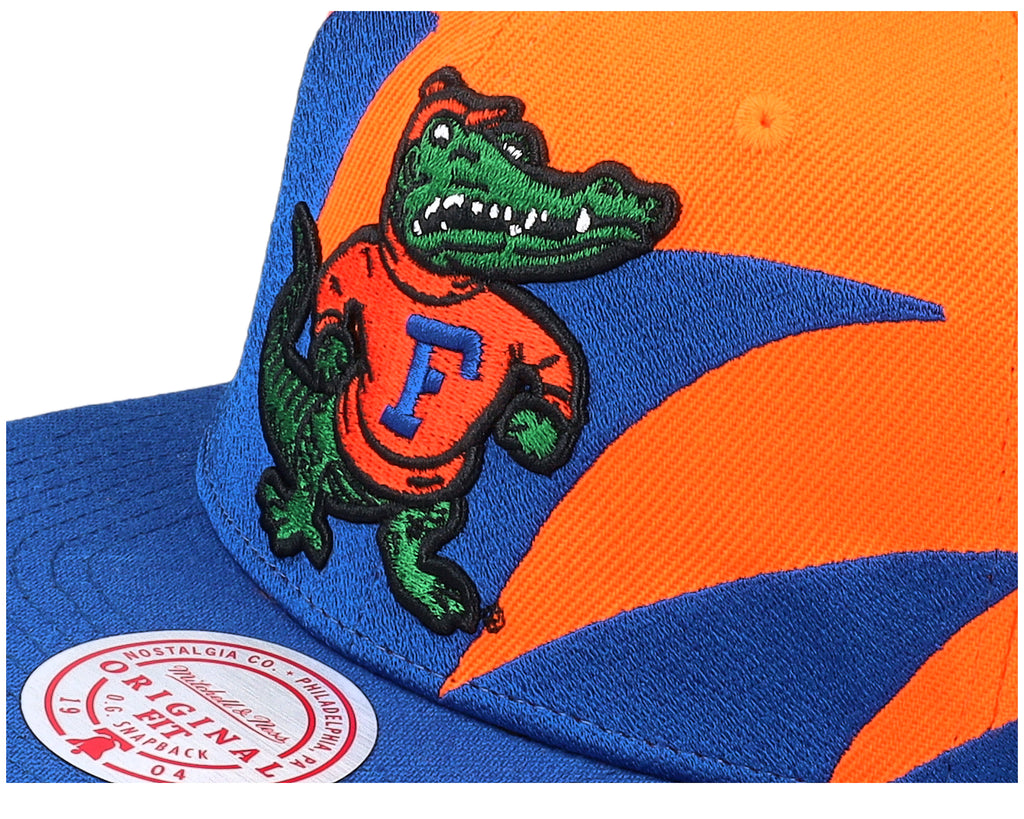 Mens Mitchell & Ness NCAA SHARKTOOTH SNAPBACK U OF FLORIDA