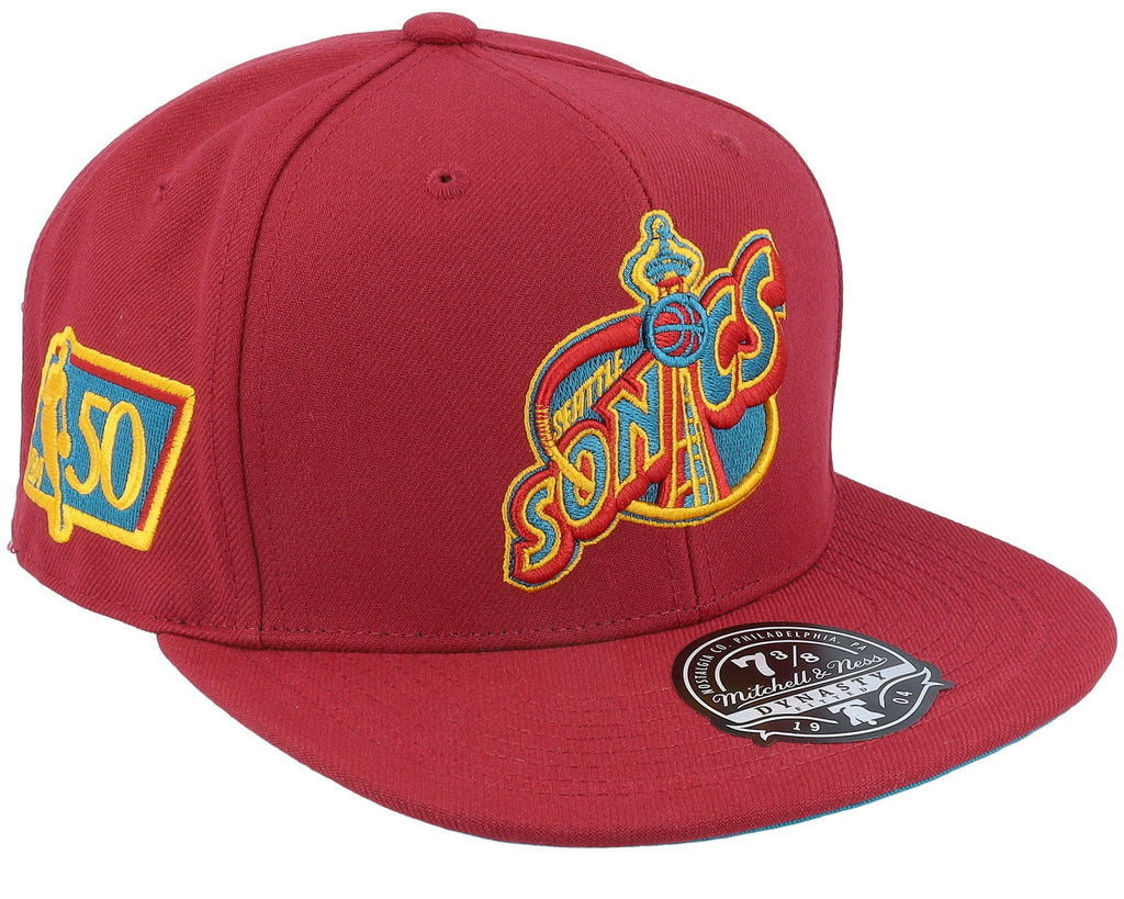 MENS MITCHELL & NESS NBA NORTHERN LIGHTS FITTED HWC SUPERSONICS