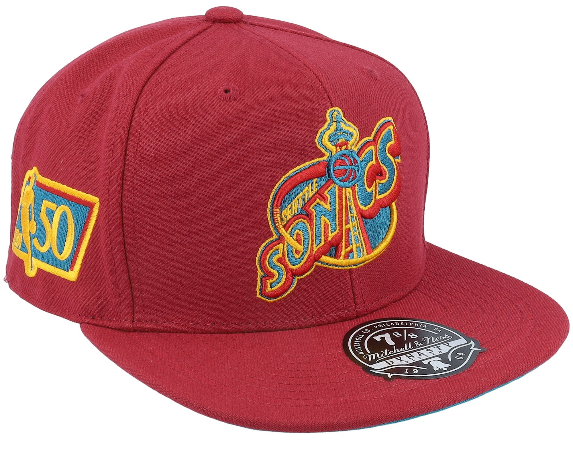 MENS MITCHELL & NESS NBA NORTHERN LIGHTS FITTED HWC SUPERSONICS