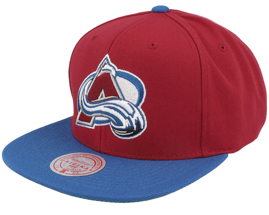 Mens Mitchell & Ness NHL TEAM 2 TONE 2.0 SNAPBACK AVALANCHE