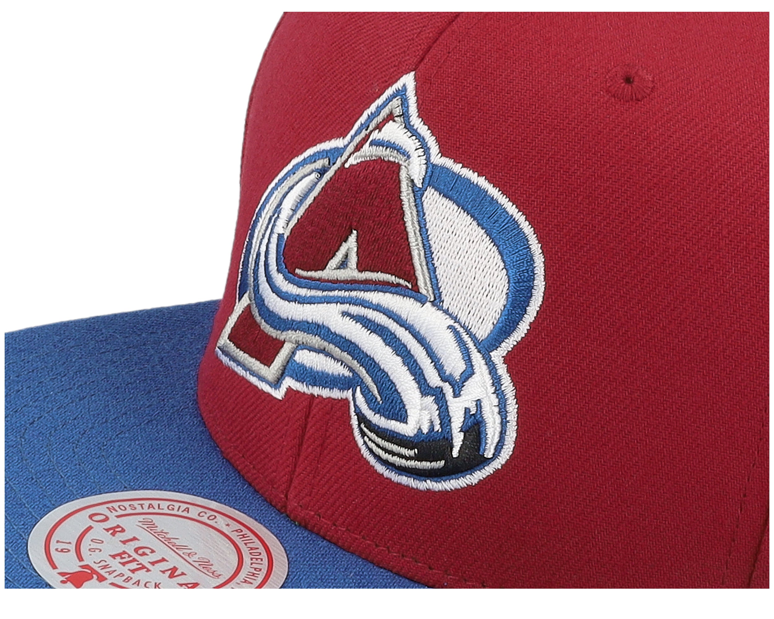 Mens Mitchell & Ness NHL TEAM 2 TONE 2.0 SNAPBACK AVALANCHE