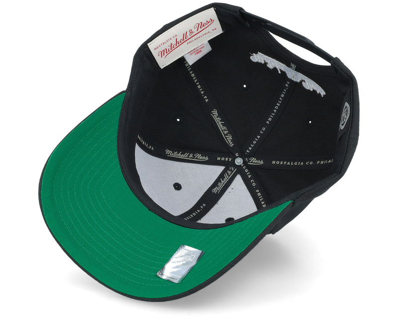 MENS MITCHELL & NESS NHL TEAM GROUND 2.0 PRO SNAPBACK SHARKS - BLACK