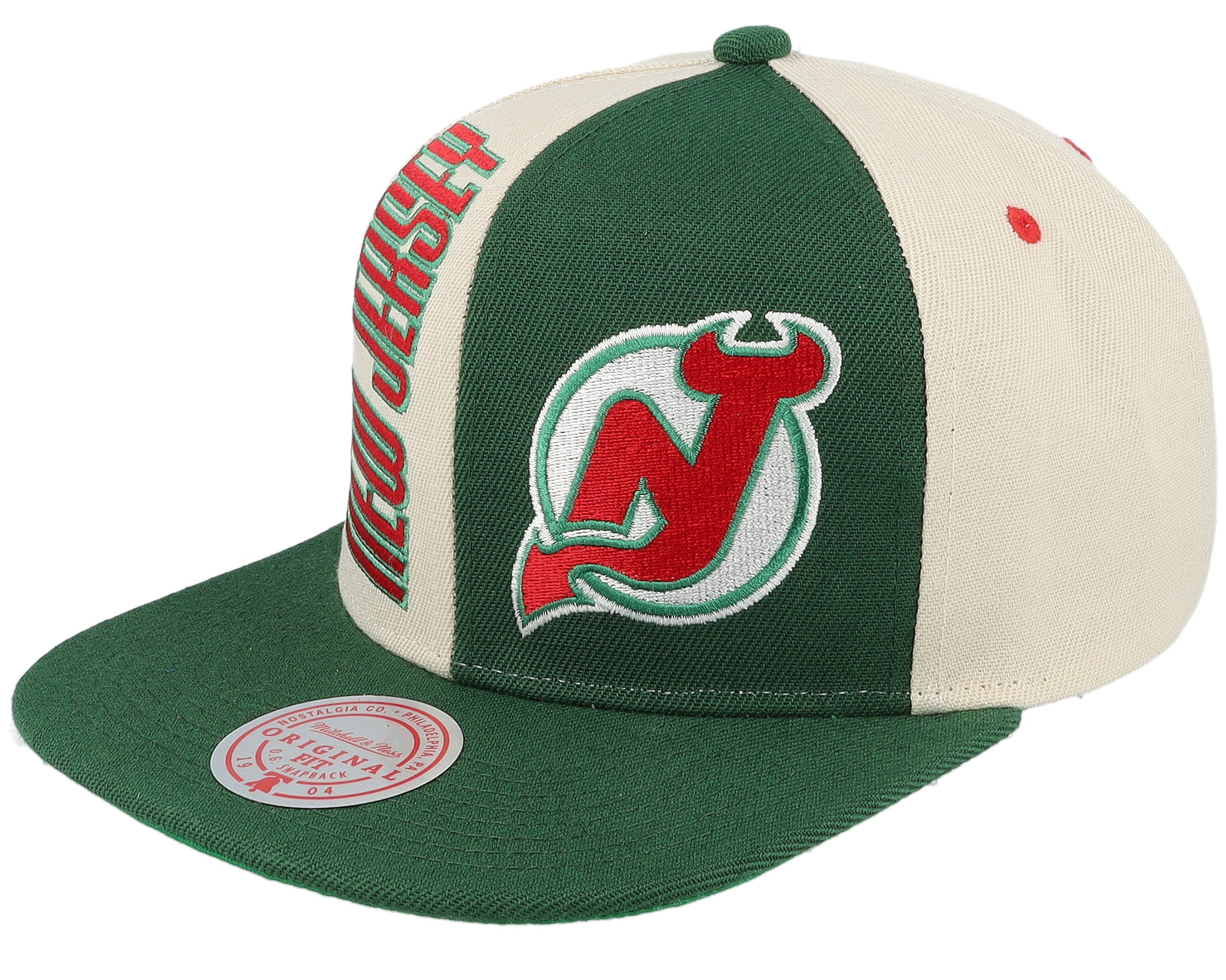 Mens Mitchell & Ness NHL POP PANEL SNAPBACK DEVILS