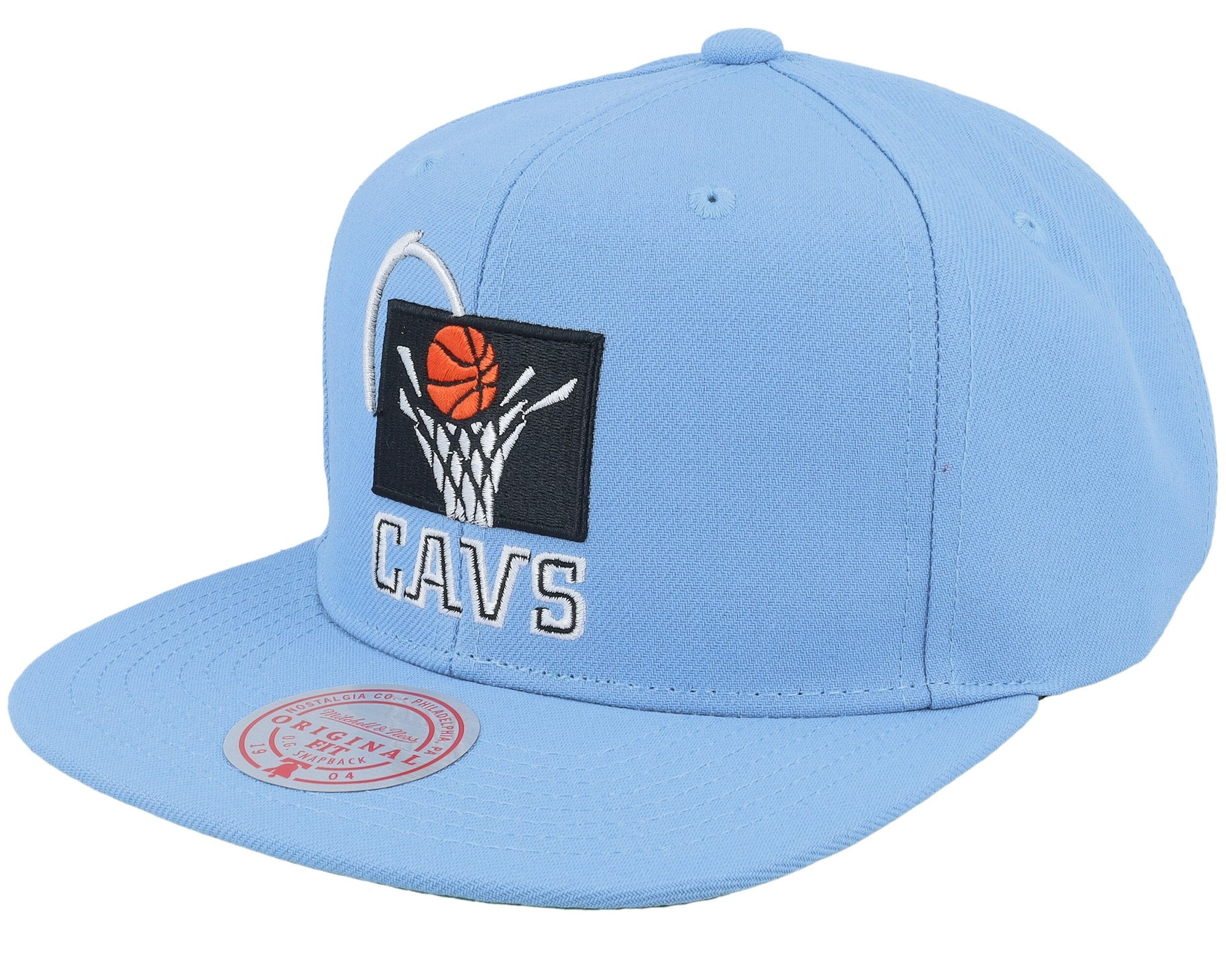 MENS MITCHELL & NESS NBA CONFERENCE PATCH SNAPBACK HWC CAVALIERS - LIGHT BLUE