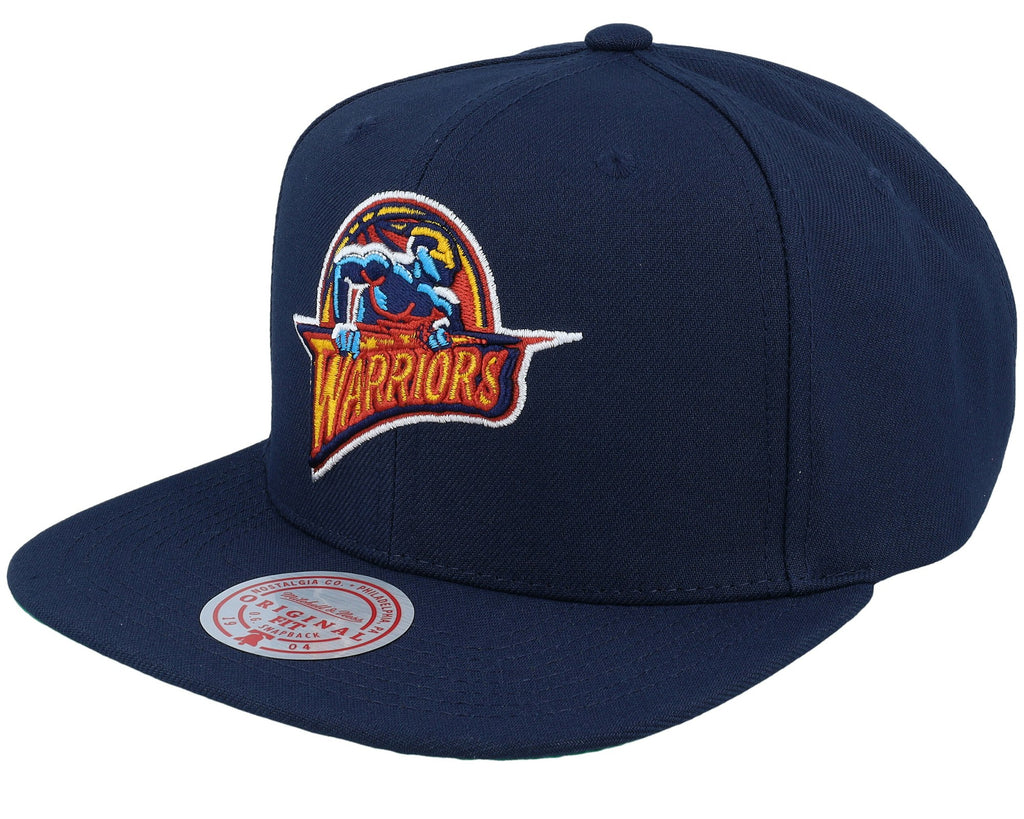 MENS MITCHELL & NESS NBA CONFERENCE PATCH SNAPBACK HWC WARRIORS - NAVY