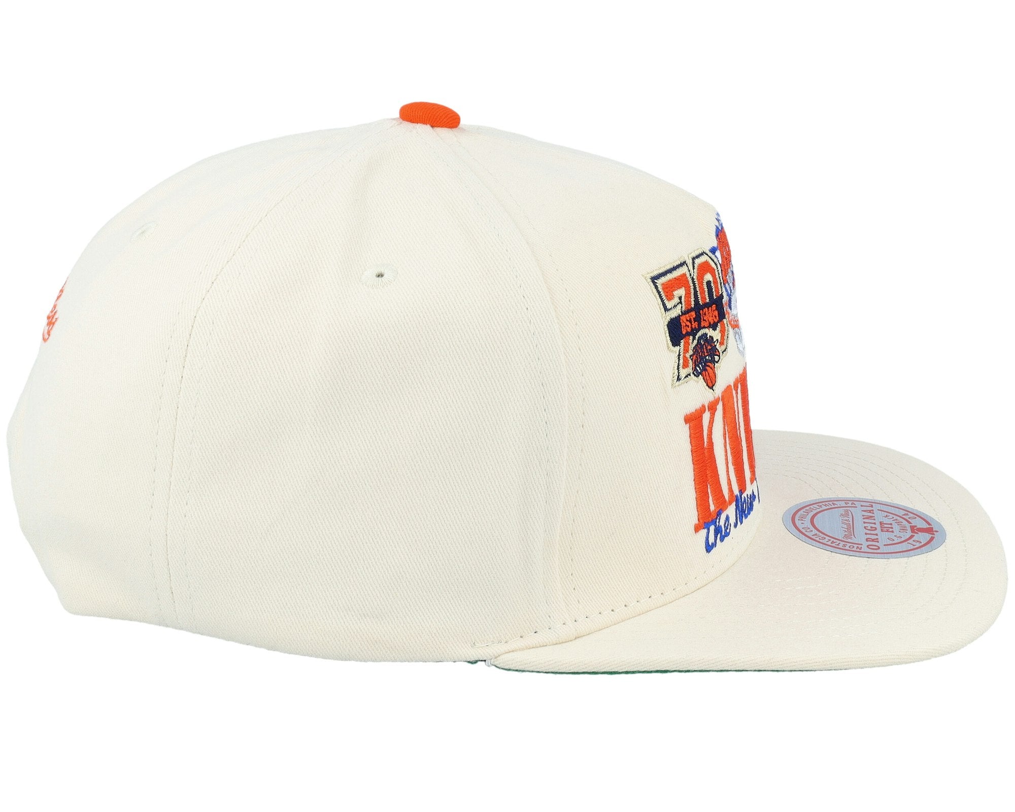 MENS MITCHELL & NESS NBA REFRAME RETRO SNAPBACK HWC KNICKS - OFF WHITE