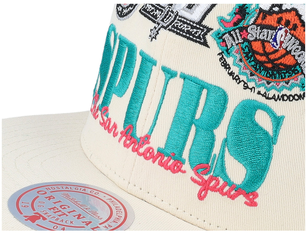 Mens Mitchell & Ness NBA REFRAME RETRO SNAPBACK HWC SPURS