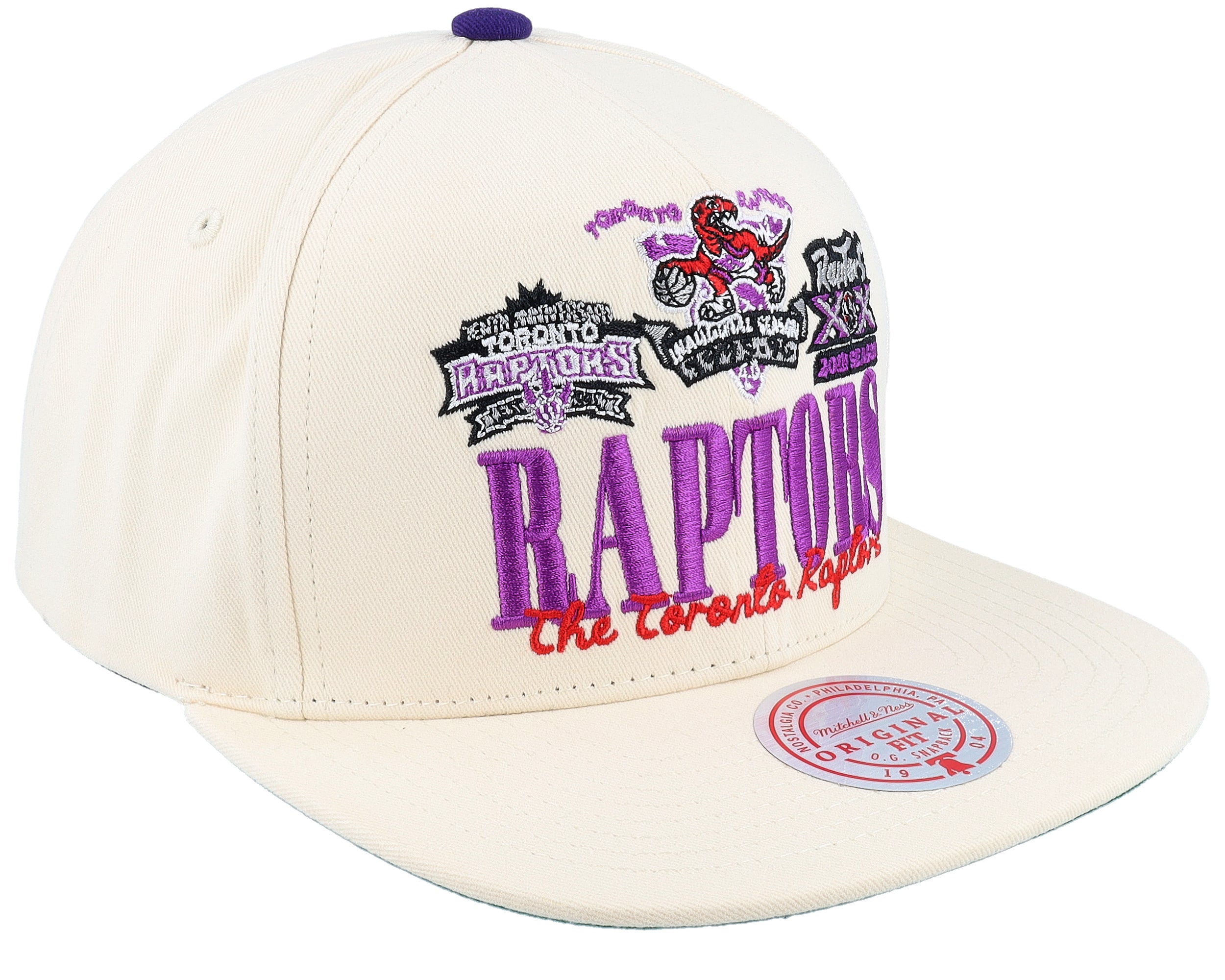 Mens Mitchell & Ness NBA REFRAME RETRO SNAPBACK HWC RAPTORS