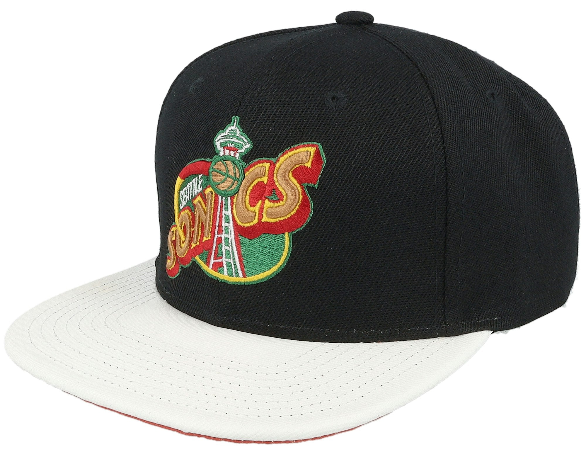 MENS MITCHELL & NESS NBA SSBSTS SNAPBACK HWC SUPERSONICS - BLACK