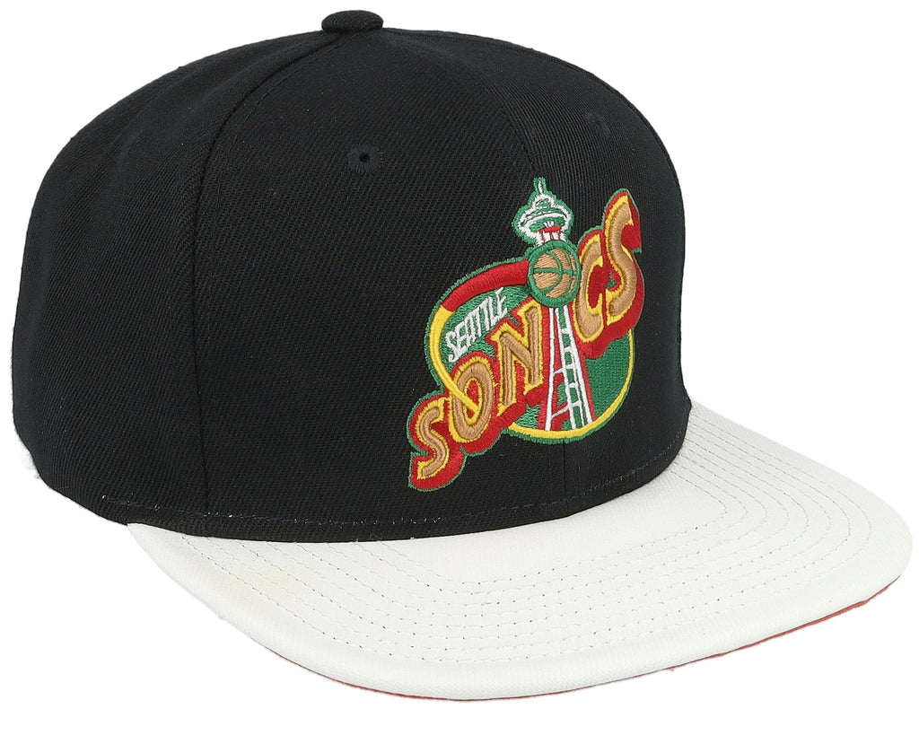 MENS MITCHELL & NESS NBA SSBSTS SNAPBACK HWC SUPERSONICS - BLACK