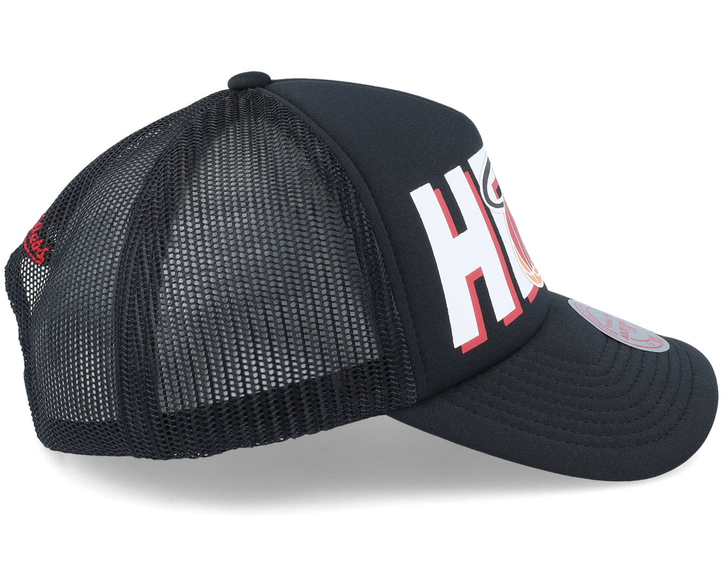Mens Mitchell & Ness NBA BILLBOARD TRUCKER SNAPBACK HWC HEAT