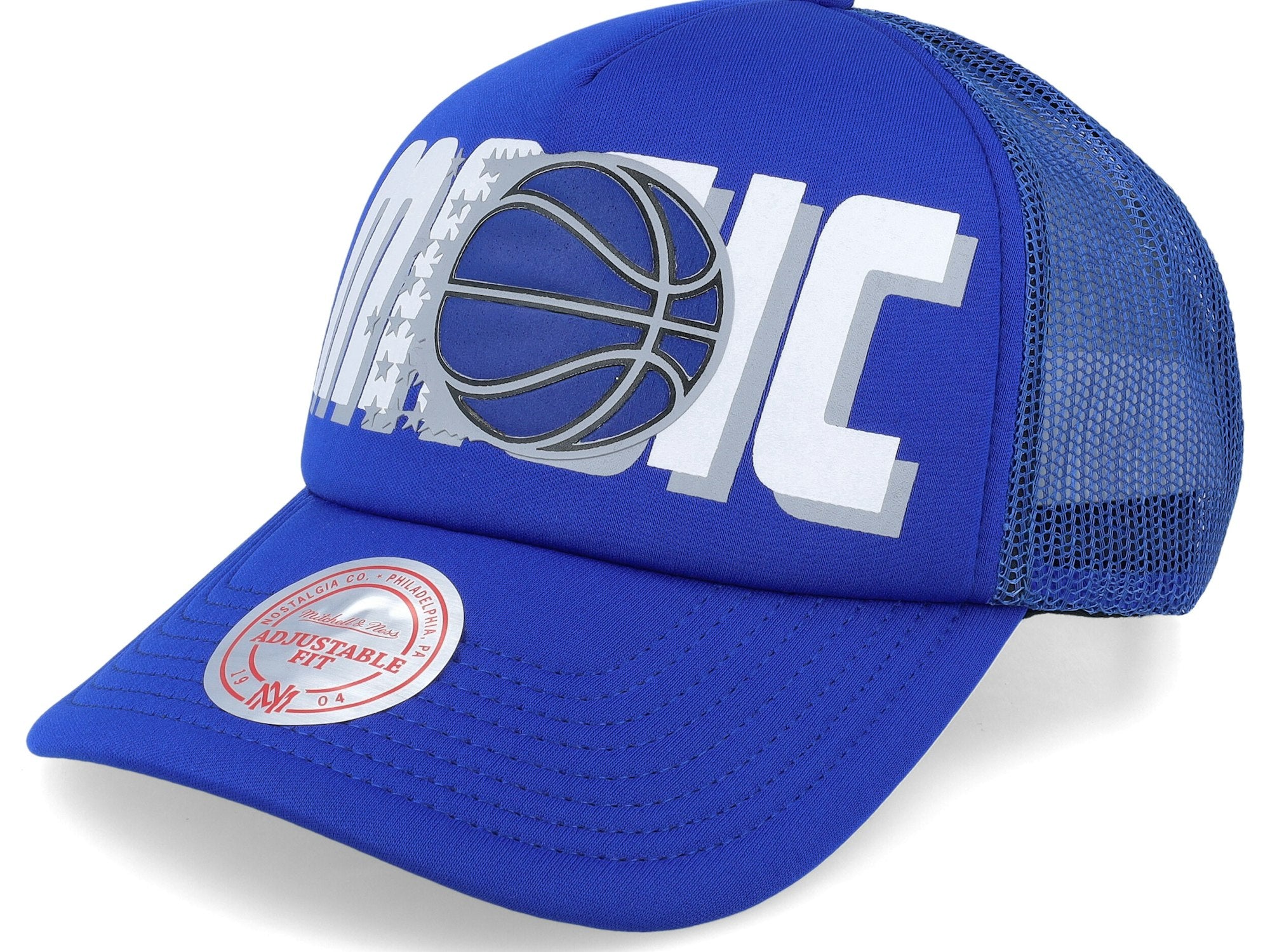 Mens MITCHELL & NESS NBA BILLBOARD TRUCKER SNAPBACK HWC MAGIC