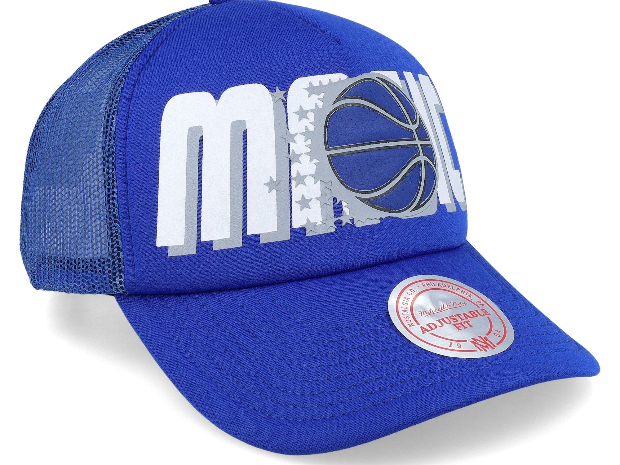 Mens MITCHELL & NESS NBA BILLBOARD TRUCKER SNAPBACK HWC MAGIC