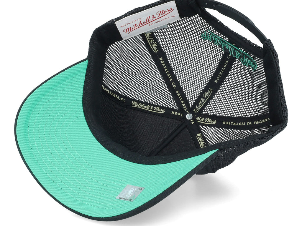 Mens MITCHELL & NESS NBA BILLBOARD TRUCKER SNAPBACK HWC SPURS