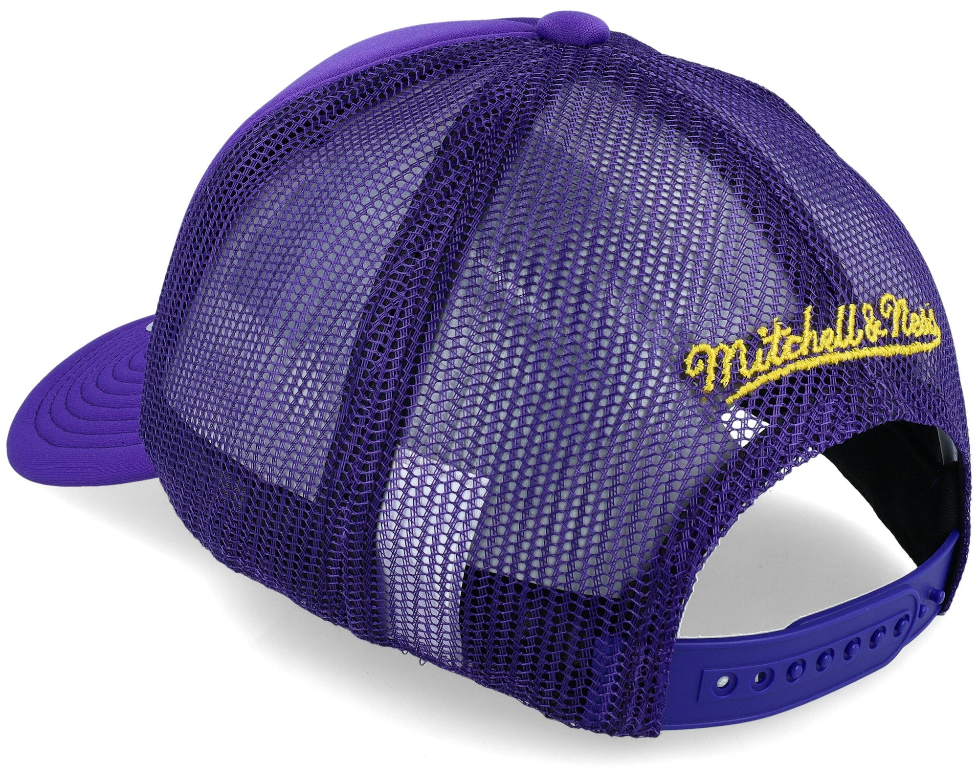 MENS MITCHELL & NESS NBA BILLBOARD TRUCKER SNAPBACK LAKERS - PURPLE