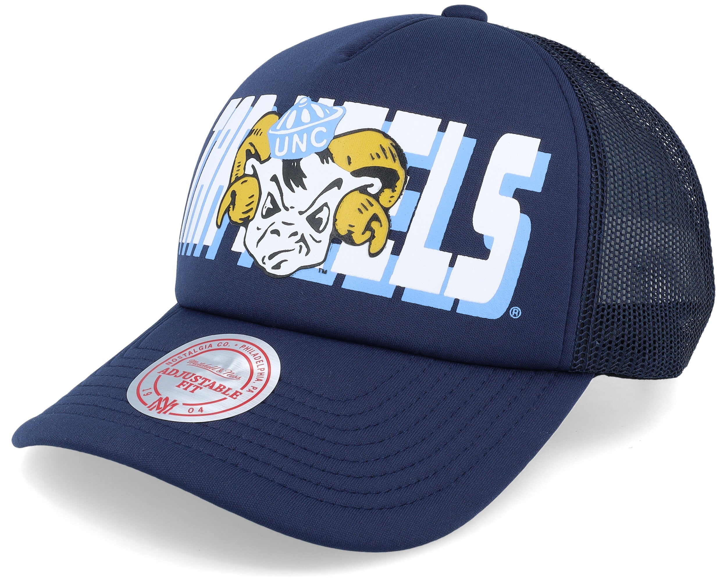 Mens Mitchell & Ness NCAA BILLBOARD TRUCKER SNAPBACK NORTH CAROLINA