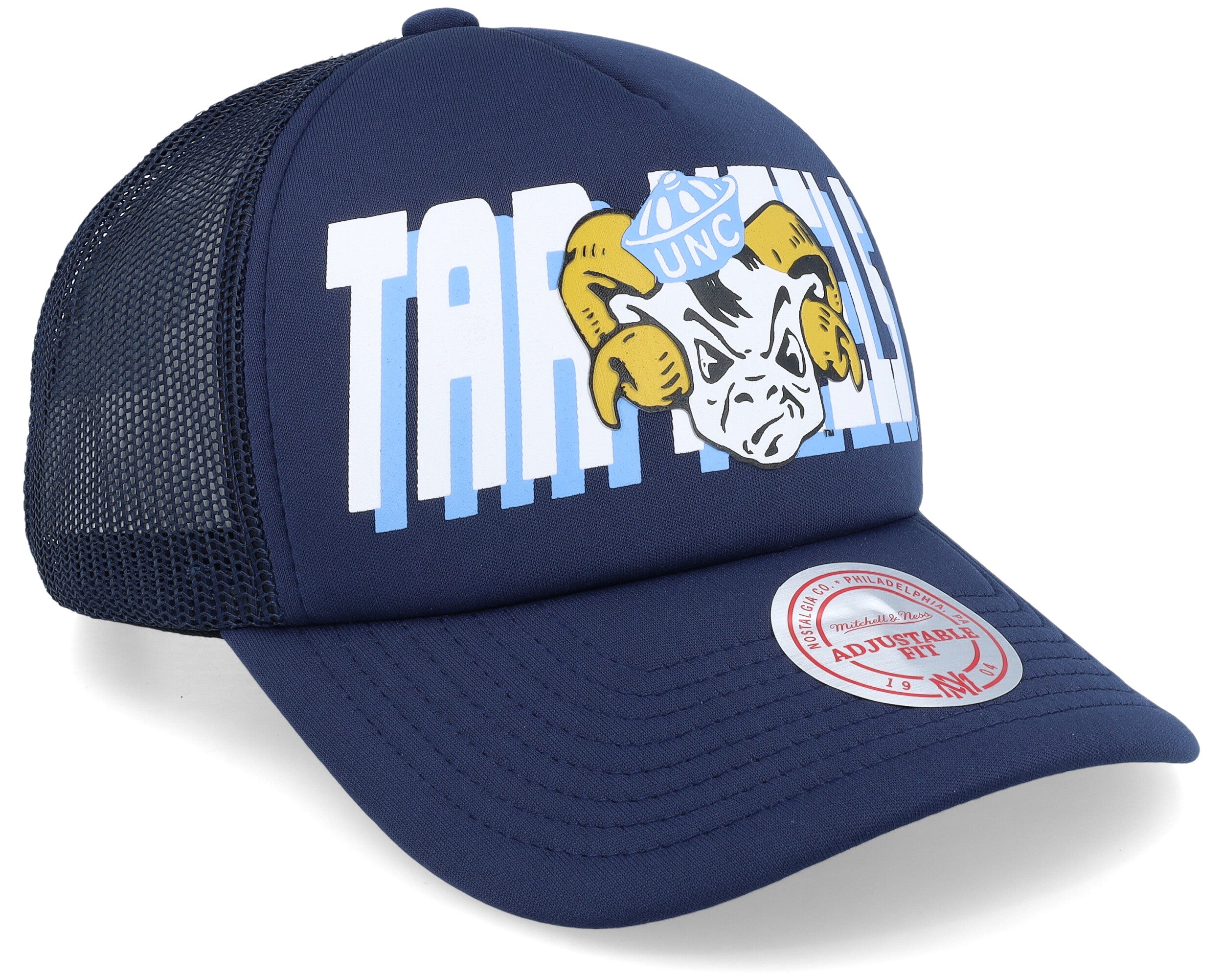 Mens Mitchell & Ness NCAA BILLBOARD TRUCKER SNAPBACK NORTH CAROLINA