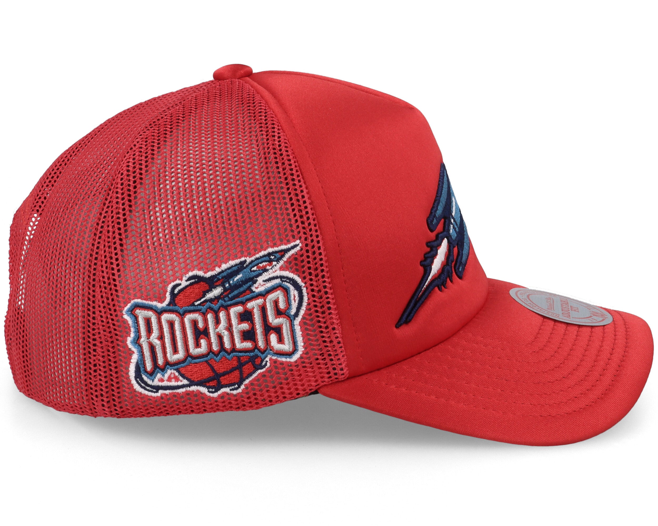 Mens MITCHELL & NESS NBA LOGO REMIX TRUCKER SNAPBACK HWC ROCKETS