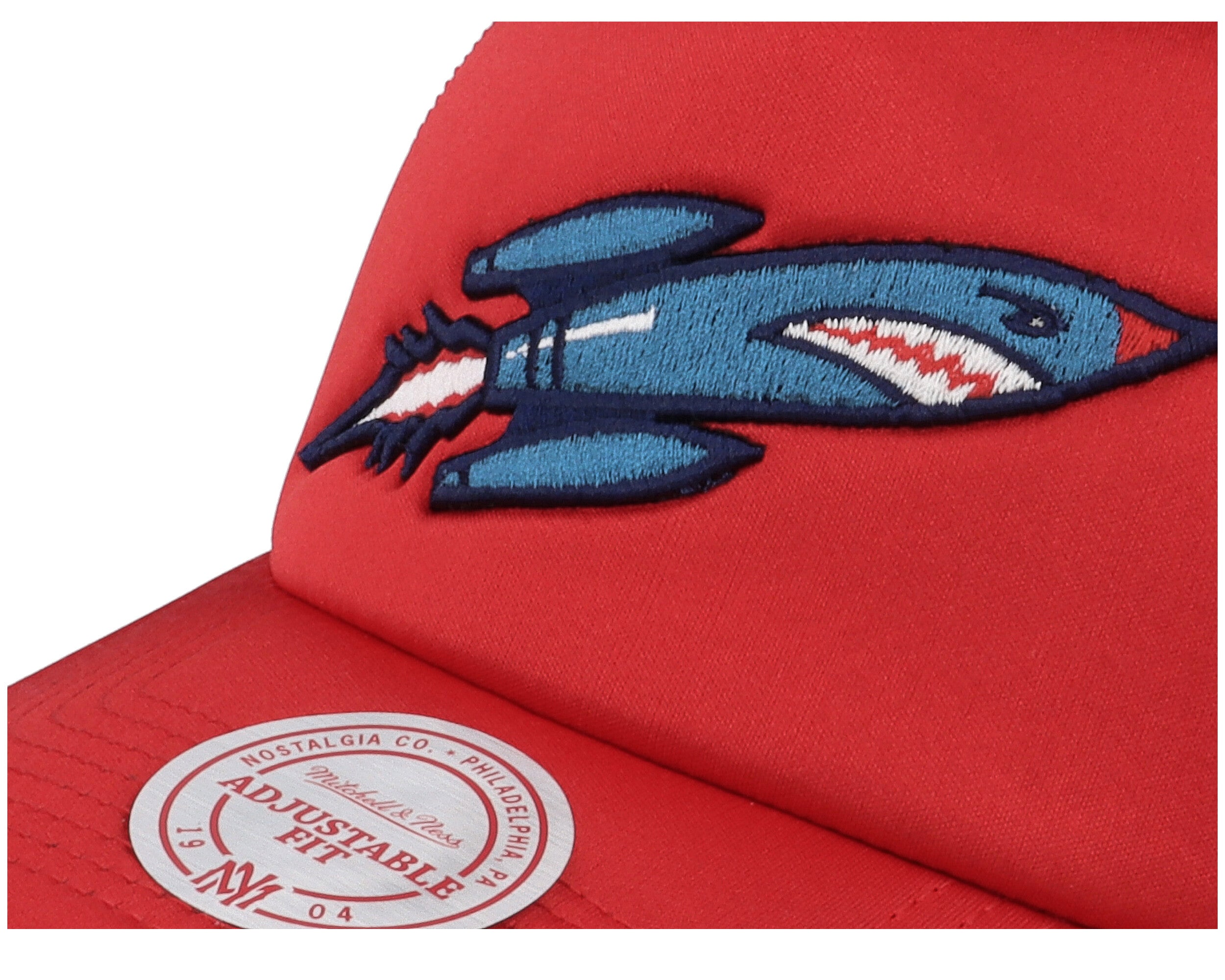 Mens MITCHELL & NESS NBA LOGO REMIX TRUCKER SNAPBACK HWC ROCKETS