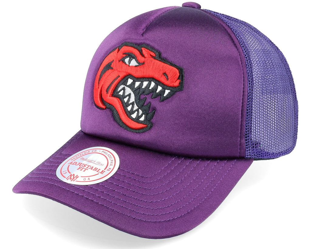 MENS MITCHELL & NESS NBA LOGO REMIX TRUCKER SNAPBACK HWC RAPTORS - PURPLE