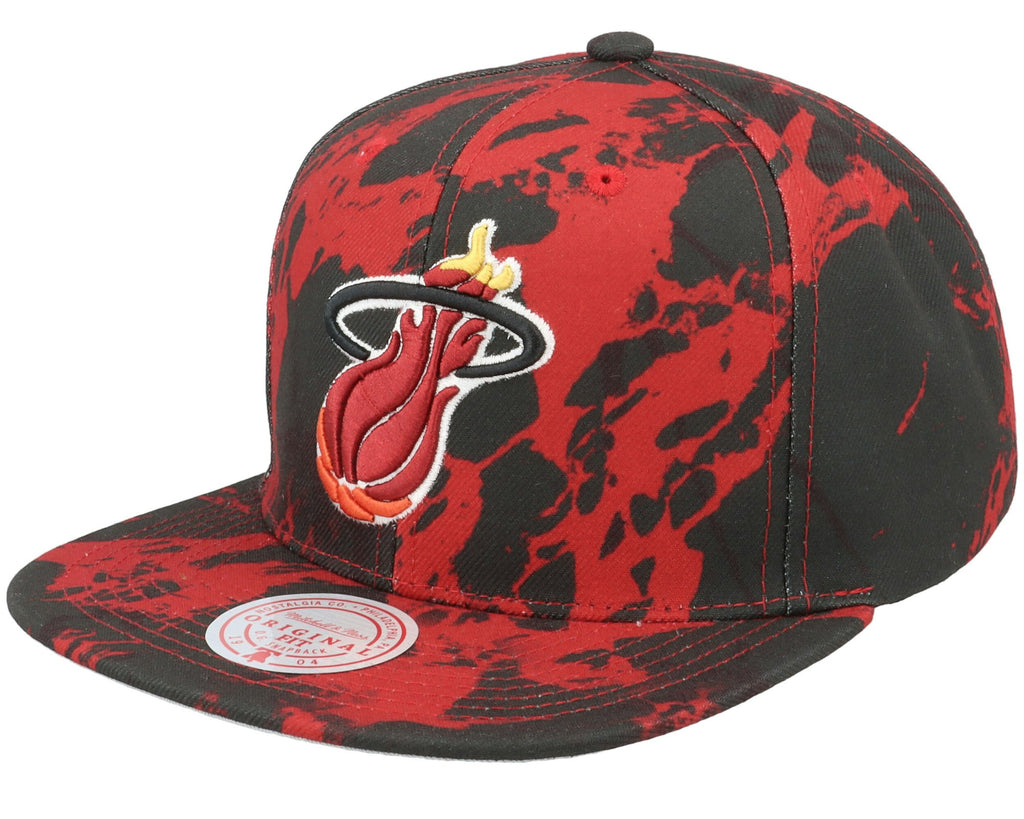 MENS MITCHELL & NESS NBA DOWN FOR ALL SNAPBACK HWC HEAT - BLACK