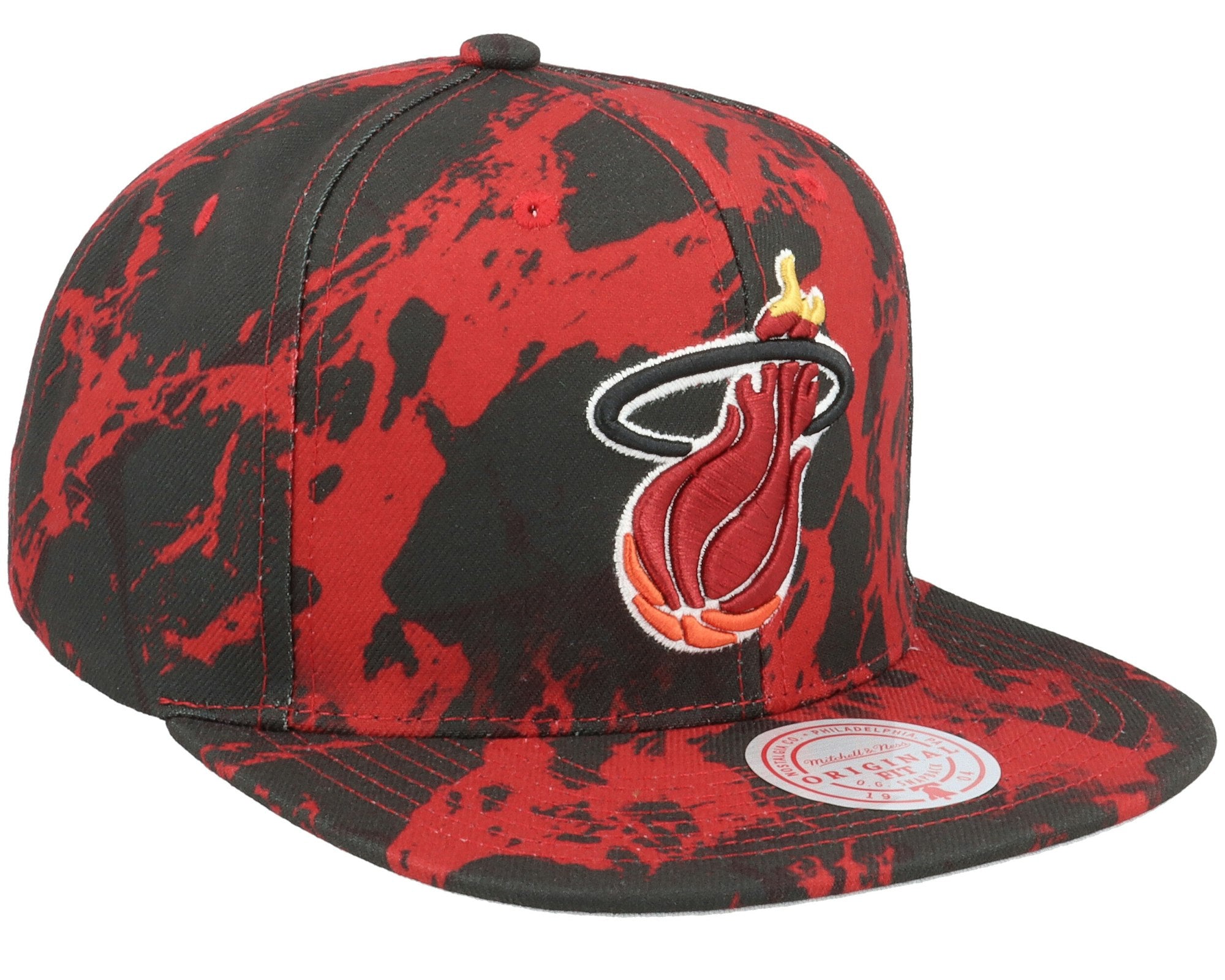 MENS MITCHELL & NESS NBA DOWN FOR ALL SNAPBACK HWC HEAT - BLACK