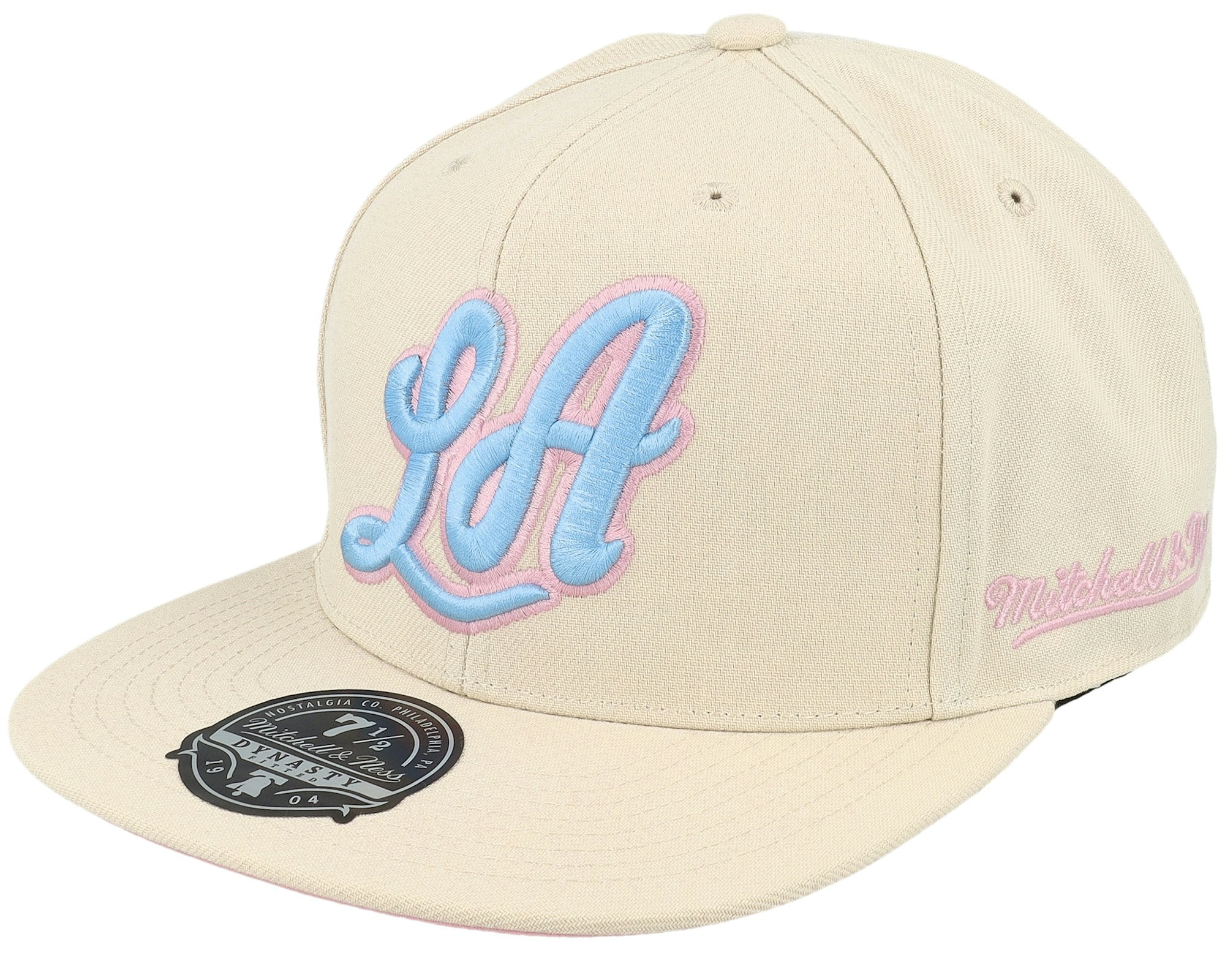 MENS MITCHELL & NESS NBA CAKE POP FITTED HWC LAKERS - OFF WHITE