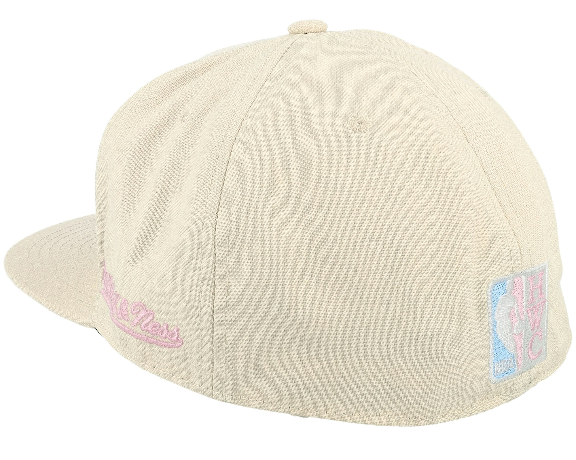 MENS MITCHELL & NESS NBA CAKE POP FITTED HWC LAKERS - OFF WHITE